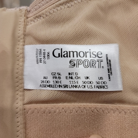 Glamorise MagicLift Seamless Sport Bra - Sz 50DD US/UK - Picture 6 of 10
